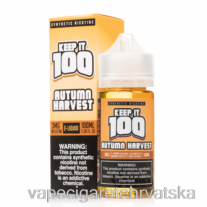 Vape Cigarete Autumn Harvest - Keep It 100 E-tekućina - 100ml 0mg